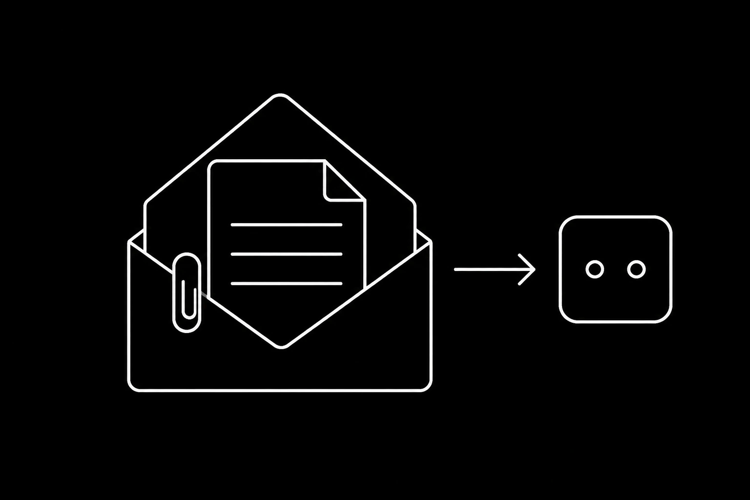 An inbound message with an attachment being read by an agent