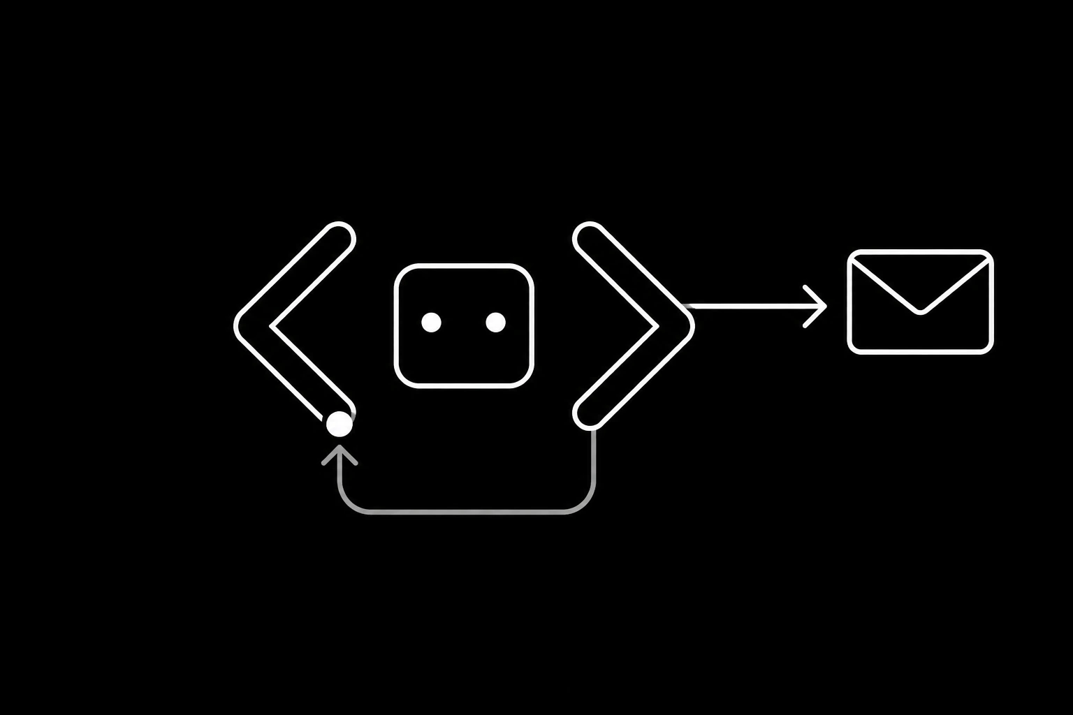 A TypeScript agent sending and receiving from its own address