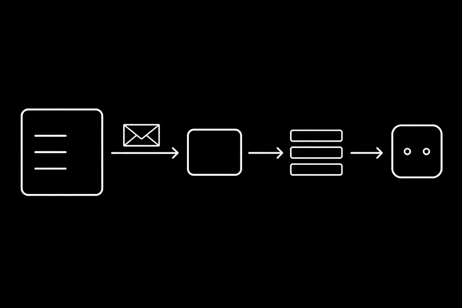 A webhook delivery starting an agent run the moment mail arrives